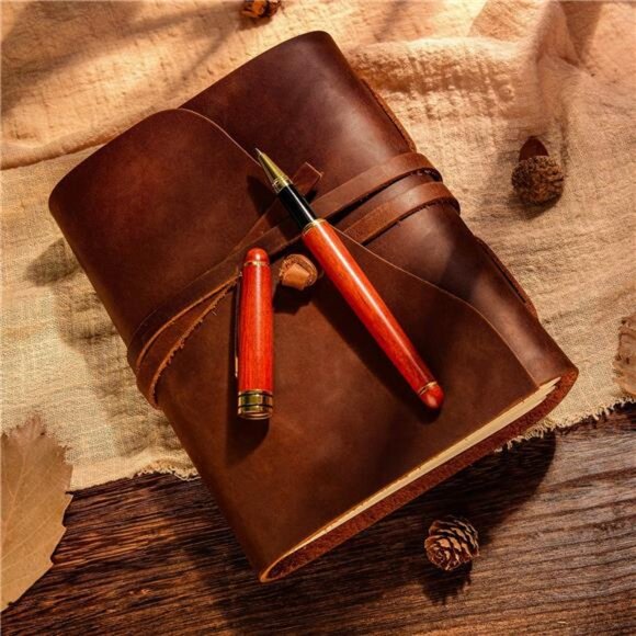 Luxury Rosewood Ballpoint Pen Writing Set - Elegant Fancy Nice Gift Pen Set - Picture 3 of 7